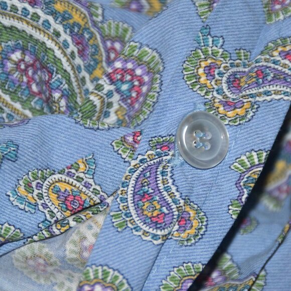 RALPH LAUREN Studio Paisley Oceanside Blue Duvet Cover 100% Cotton TWIN 2 AVAIL - Picture 7 of 7